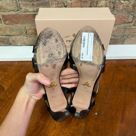 Prada Sling Back Sandals - Size 40 - Picture 6 of 6